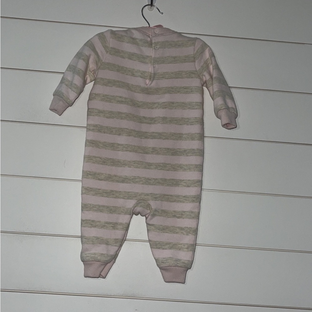 Polo Ralph Lauren Baby Girl's Striped Fleece Coveralls - Picture 2 of 2